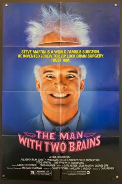 The Man With Two Brains (1983) - Original One Sheet Movie Poster