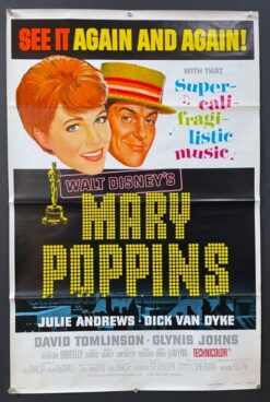 Mary Poppins (R1973) - Original One Sheet Movie Poster