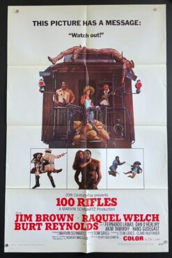 100 Rifles (1969) - Original One Sheet Movie Poster