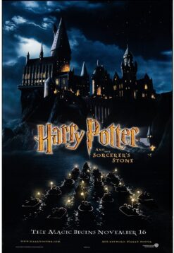 Harry Potter and the Sorcerer's Stone (2001) - Original Advance One Sheet Movie Poster