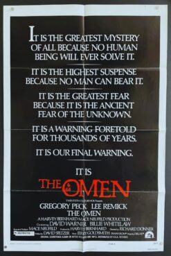 The Omen (1976) - Original One Sheet Movie Poster