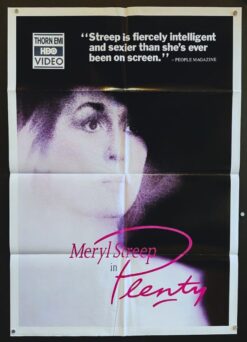 Plenty (1985) - Original Video Movie Poster