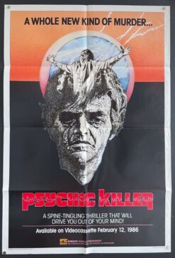 Psychic Killer (1986) - Original Video One Sheet Movie Poster