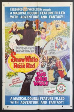 Snow White and Rose Red / The Big Bad Wolf (1966) - Original One Sheet Movie Poster