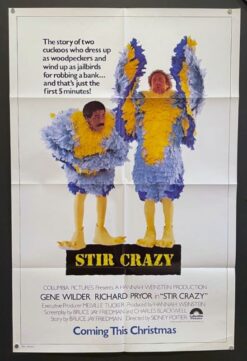 Stir Crazy (1980) - Original One Sheet Movie Poster