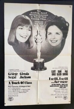 A Touch Of Class / I Will, I Will (1973) - Original Academy Award One Sheet Movie Poster
