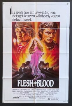Flesh and Blood (1985) - Original One Sheet Movie Poster