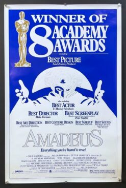 Amadeus (1984) - Original One Sheet Movie Poster