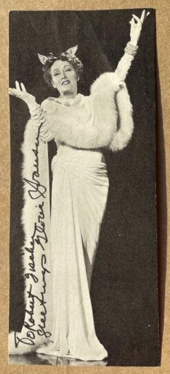 Gloria Swanson Autograph Photo