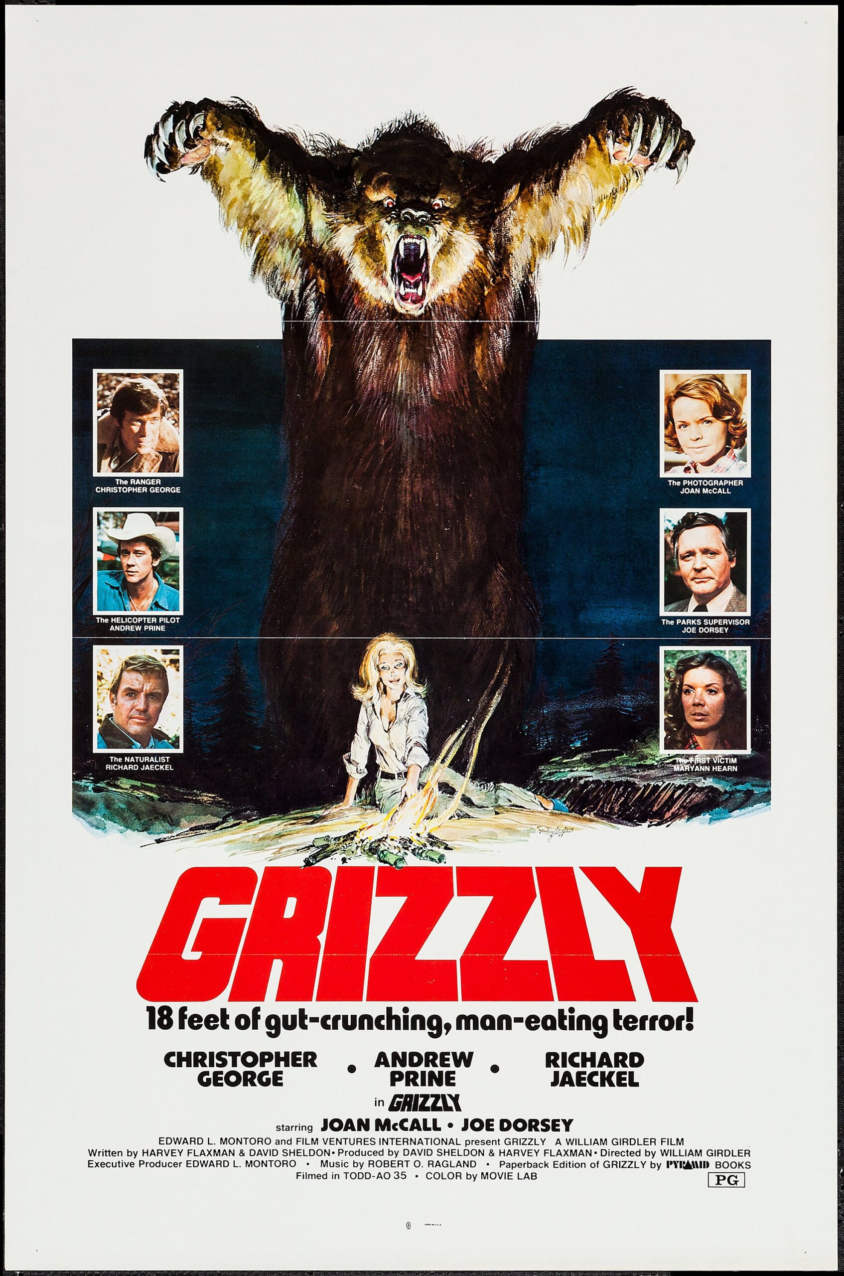 Grizzly (1976) – Original One Sheet Movie Poster - Hollywood Movie Posters