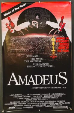 Amadeus (1984) - Original Academy Award Best Picture One Sheet Movie Poster
