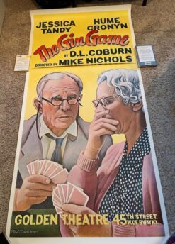 The Gin Game (1977) - Original Three Sheet Theatre Poster