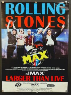Rolling Stones, Larger Than Live IMAX (1991) - Original Movie Poster