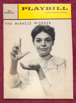 The Miracle Worker (1959) - Original Playbill Autographed by Anne Bancroft
