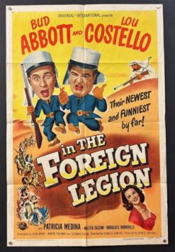 Abbott and Costello In the Foreign Legion (1950) - Original One Sheet Movie Poster