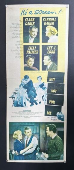 But Not For Me (1959) - Original Insert Movie Poster