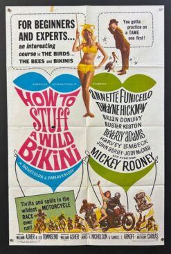 How To Stuff A Wild Bikini (1965) - Original One Sheet Movie Poster