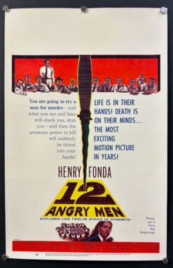 Twelve (12) Angry Men (1957) - Original Window Card Movie Poster