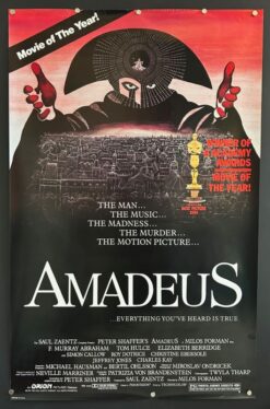 Amadeus (1984) - Original Academy Award One Sheet Movie Poster