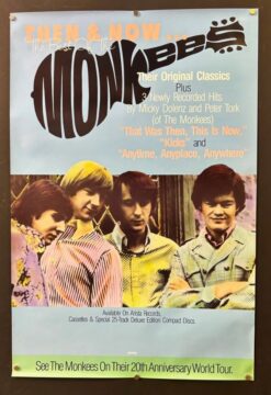 The Monkees Then and Now, 20th Anniversary World Tour (1980's) - Original Poster