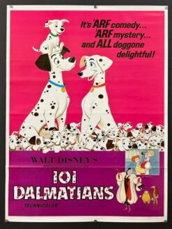 One Hundred and One (101) Dalmations (R1969) - Original One Sheet Movie Poster