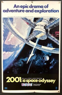 2001: A Space Odyssey (1968) - Original One Sheet Movie Poster Cinerama