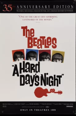 A Hard Day's Night 35th Anniversary (1999) - Original One Sheet Movie Poster