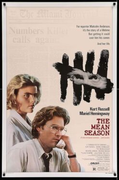 The Mean Season (1985) - Original One Sheet Movie Poster