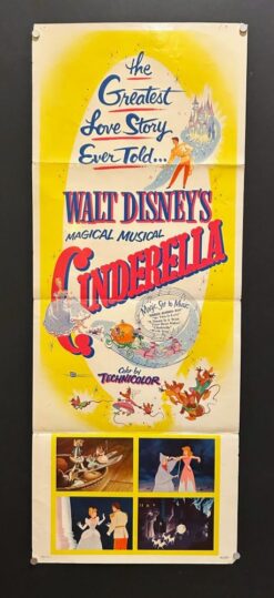 Cinderella (R1957) - Original Insert Movie Poster