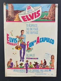 Fun In Acapulco (1963) - Original Window Card Movie Poster