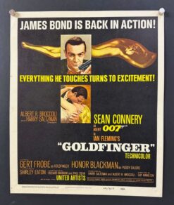 Goldfinger (1964) - Original Window Card Movie Poster