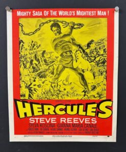 Hercules (1959) - Original Window Card Movie Poster