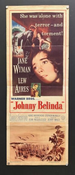 Johnny Belinda (1948) - Original Insert Movie Poster