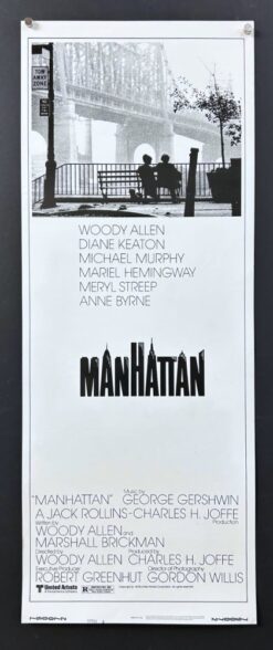 Manhattan (1979) - Original Insert Movie Poster