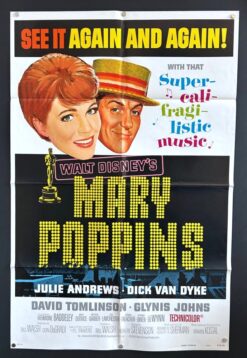 Mary Poppins (R1973) - Original One Sheet Movie Poster