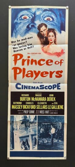 Prince Of Players (1955) - Original Insert Movie Poster