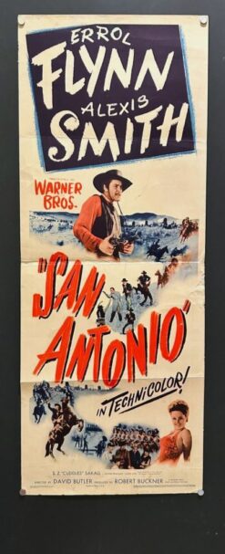 San Antonio (1945) - Original Insert Movie Poster