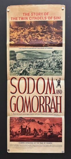 Sodom and Gomorrah (1961) - Original Insert Movie Poster