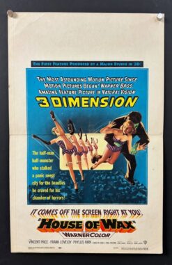 House Of Wax (1953) - Original Window Card Movie Poster