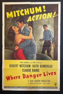 Where Danger Lives (1950) - Original One Sheet Movie Poster