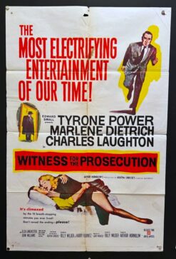 Witness For the Prosecution (1958) - Original One Sheet Movie Poster