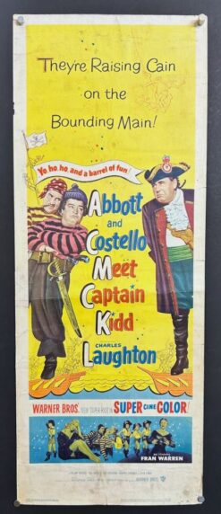 Abbott and Costello Meet Captain Kidd (1953) - Original Insert Movie Poster