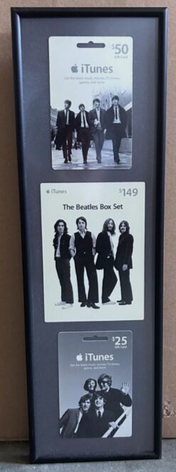 The Beatles - Custom Framed (2010) - iTunes Gift Card Set The Beatles - Custom Framed (2010) - iTunes Gift Card Set