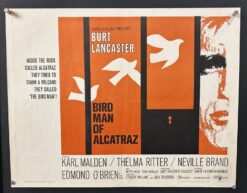 The Bird Man Of Alcatraz (1962) - Original Half Sheet Movie Poster The Bird Man Of Alcatraz (1962) - Original Half Sheet Movie Poster