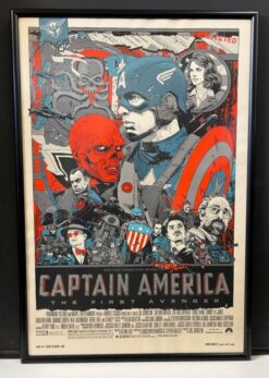 Captain America: The First Avenger - Custom Framed (2011) - Limited Edition Mondo Screen Print Captain America: The First Avenger - Custom Framed (2011) - Limited Edition Mondo Screen Print