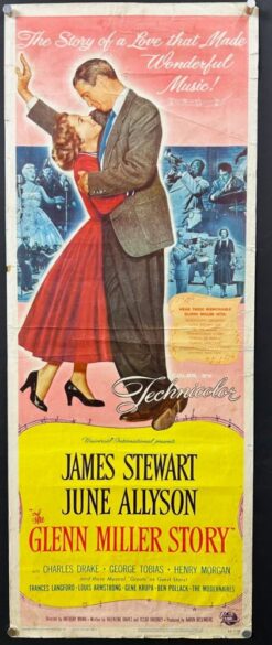 Glenn Miller Story (1954) - Original Insert Movie Poster