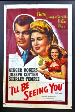 I'll Be Seeing You (1944) - Original One Sheet Movie Poster