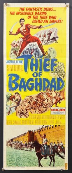 Thief Of Baghdad (1961) - Original Insert Movie Poster Thief Of Baghdad (1961) - Original Insert Movie Poster