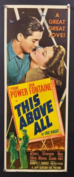 This Above All (1942) - Original Insert Movie Poster