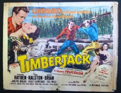Timberjack (1955) - Original Half Sheet Movie Poster